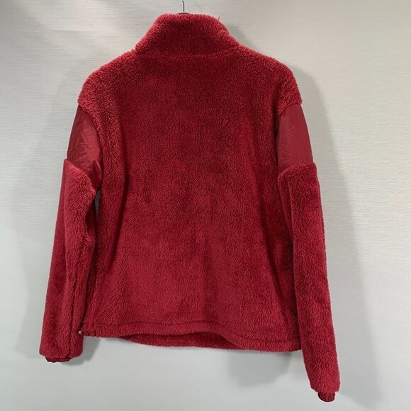 PINK Victorias Secret Sweatshirt Womens XS Fuzzy Fleece 1/4 Zip Pullover Pockets - Picture 9 of 10